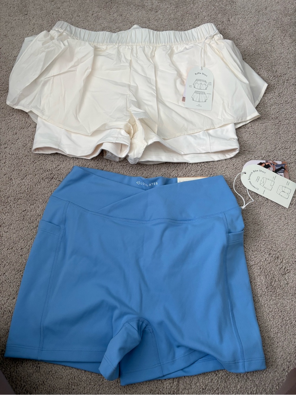 Blogilates Bike Short And Ruffle Short Size Large Bundle New - Picture 9 of 9